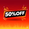 Banner representativa del cupón de descuento al 50%OFF